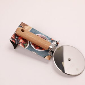 Stainless Steel Bamboo Pizza Cutter